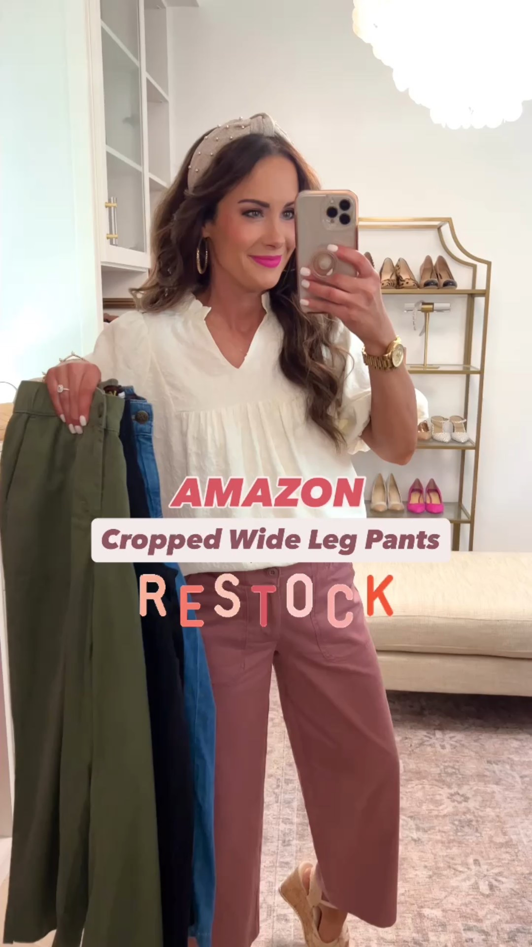 Our favorite wide leg pants are back and in 6 colors! This comfy and flattering style runs true to size. Y’all will love them! ♥️