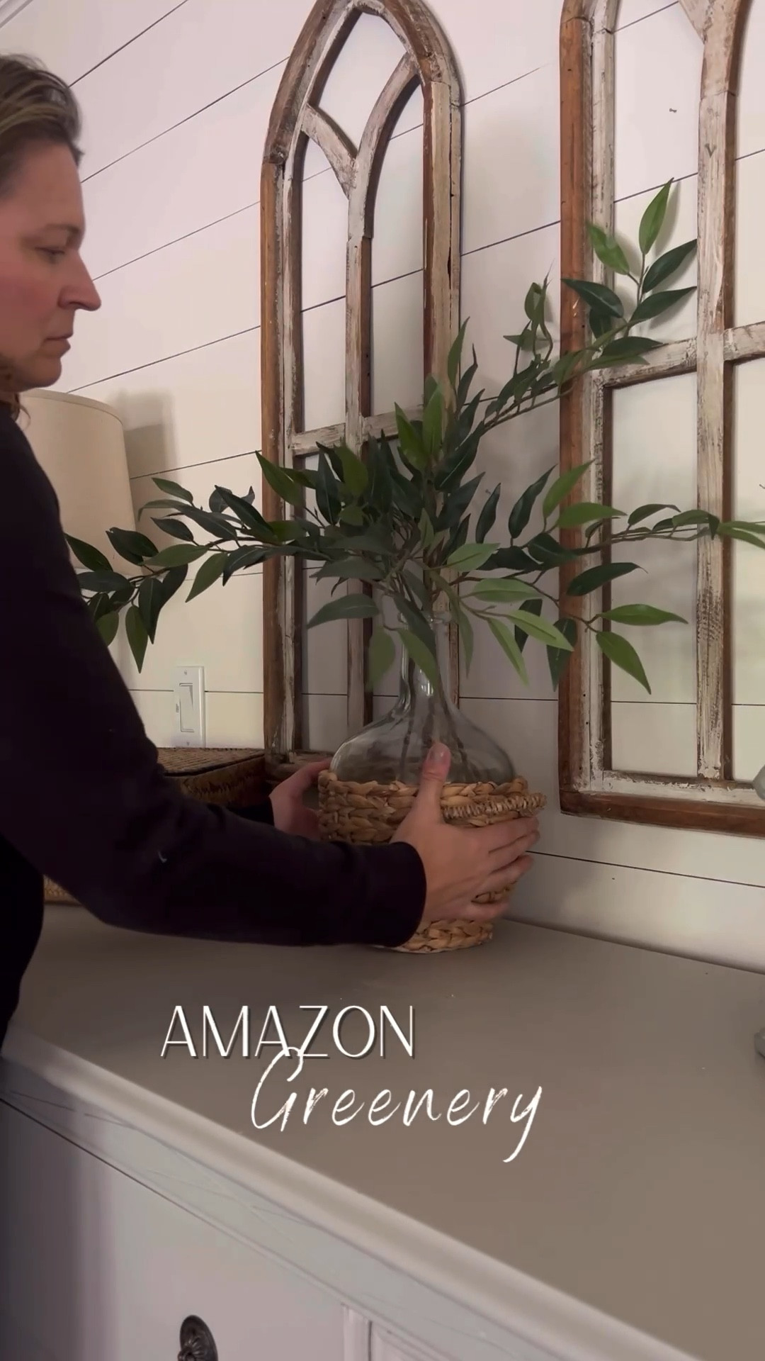Amazon has great realistic options for greenery. Adding greenery your home adds a touch of life. My favorites include Italian Ruscus, eucalyptus  (both seated and not), ficus stems, olive stems, Olive trees, and mixed with florals they’re beautiful. I’ve linked my favorites that feel and look real.

#LTKVideo #LTKStyleTip #LTKHome