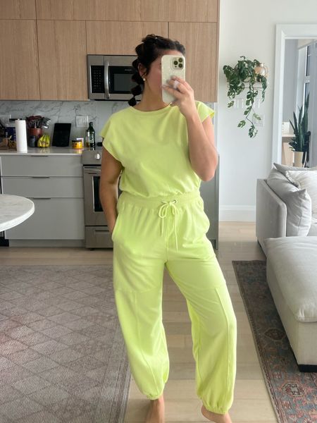 If you need the perfect WFH comfy outfit - this jumpsuit is it! Fits so well & has a cute little open back. Honestly shocked how much I love this piece, I was skeptical since it’s Amazon hahah. True to size, M! Comes in loads of colors, I want the royal blue next 😍💙

#LTKSeasonal #LTKworkwear #LTKfindsunder50