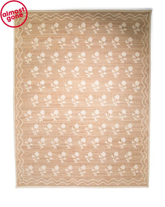 9x12 Jute Blend Orchard Floral Area Rug | TJ Maxx