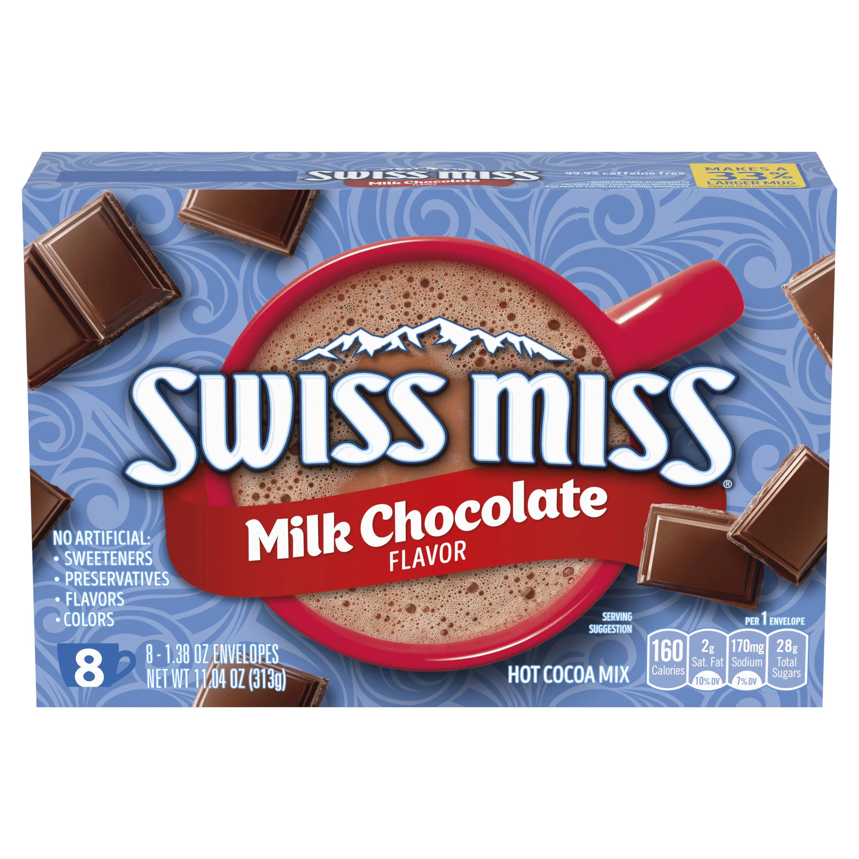Swiss Miss Classics Milk Chocolate Hot Cocoa Mix, 8 Packets - Walmart.com | Walmart (US)