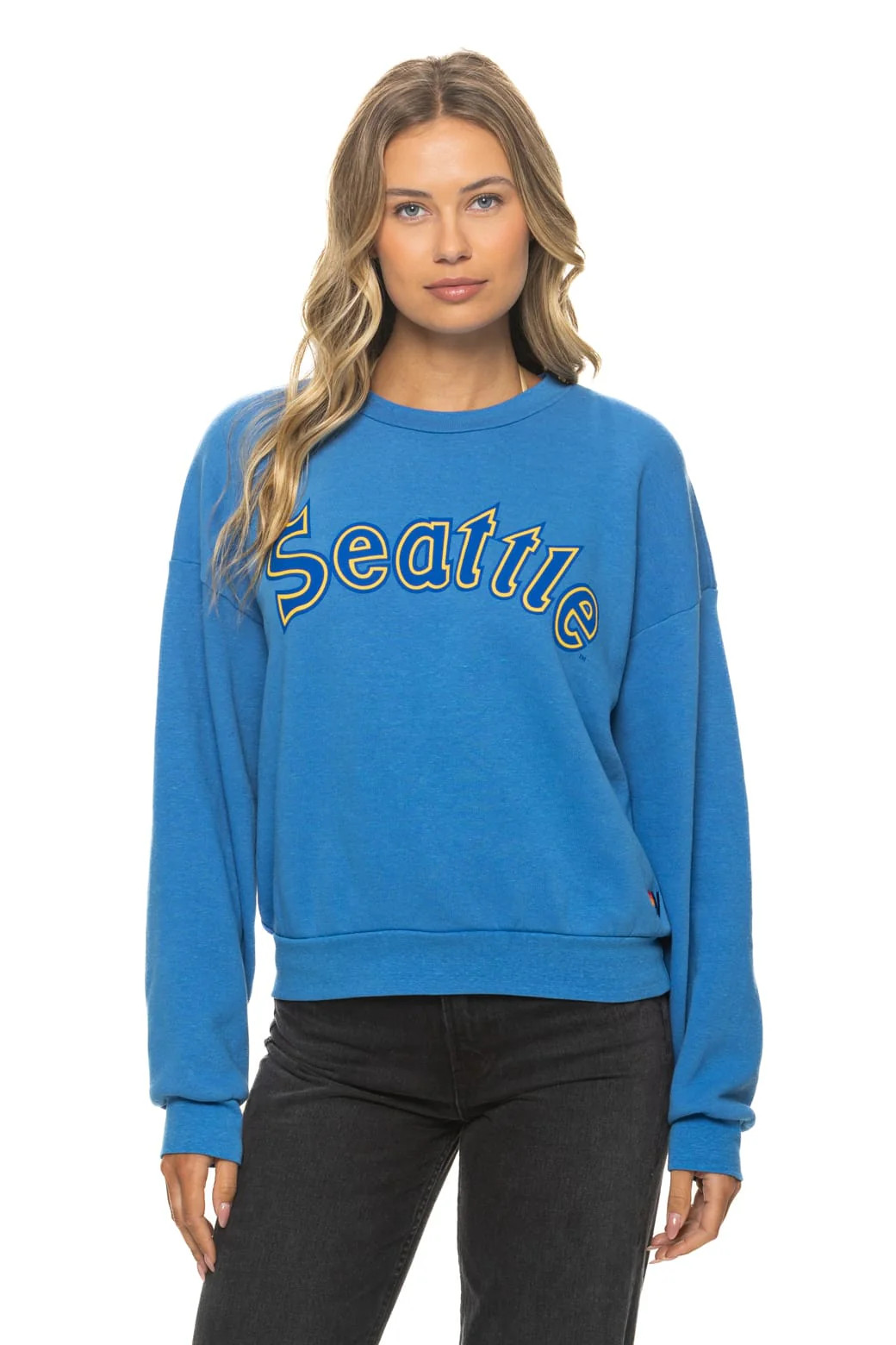 SEATTLE MARINERS 2026 RELAXED CREW SWEATSHIRT - COBALT | Aviator Nation