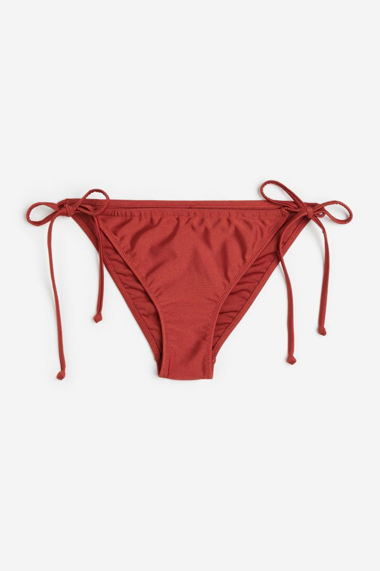 Tie-Tanga Bikinihose - Niedriger Bund - Rostrot - Ladies | H&M DE | H&M (DE, AT, CH, NL, FI)