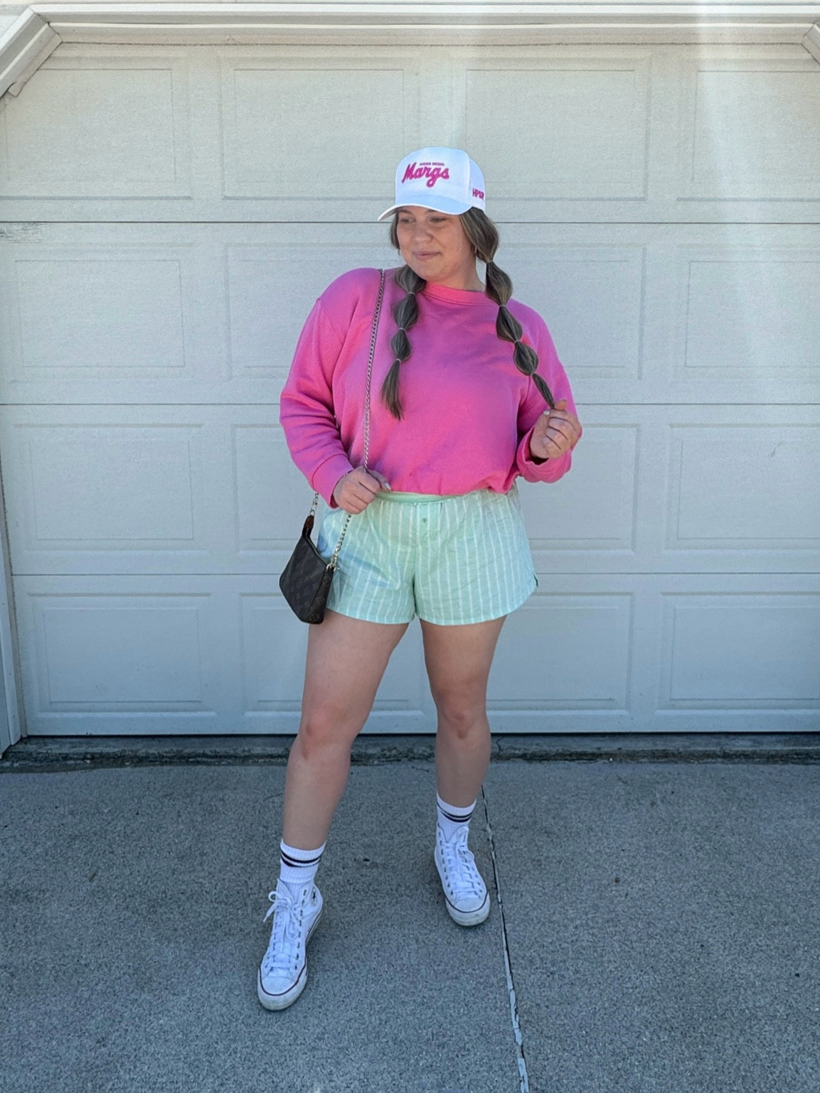 A bright and fun OOTD for spring! These boxer shorts come in such cute patterns/prints! Love that I found a pair that fit perfectly on my midsize body!

My hat is from HusbandPSA and you can find it on my TikTok Shop Showcase (@themamahooch)

Spring style, spring fashion, summer style, bright colors, boxers, boxer trend, converse, target finds, target style, midsize, midsize style, midsize fashion, size 14

#LTKstyletip #LTKfindsunder50 #LTKmidsize