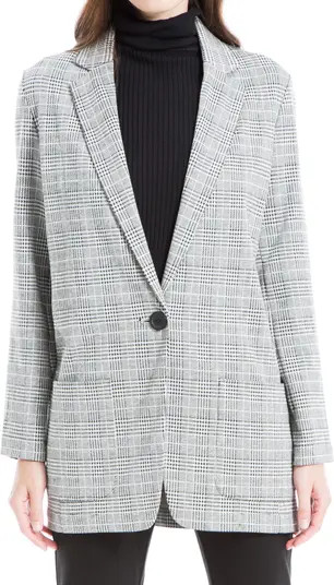 MAXSTUDIO Double Knit One Button Blazer | Nordstromrack | Nordstrom Rack