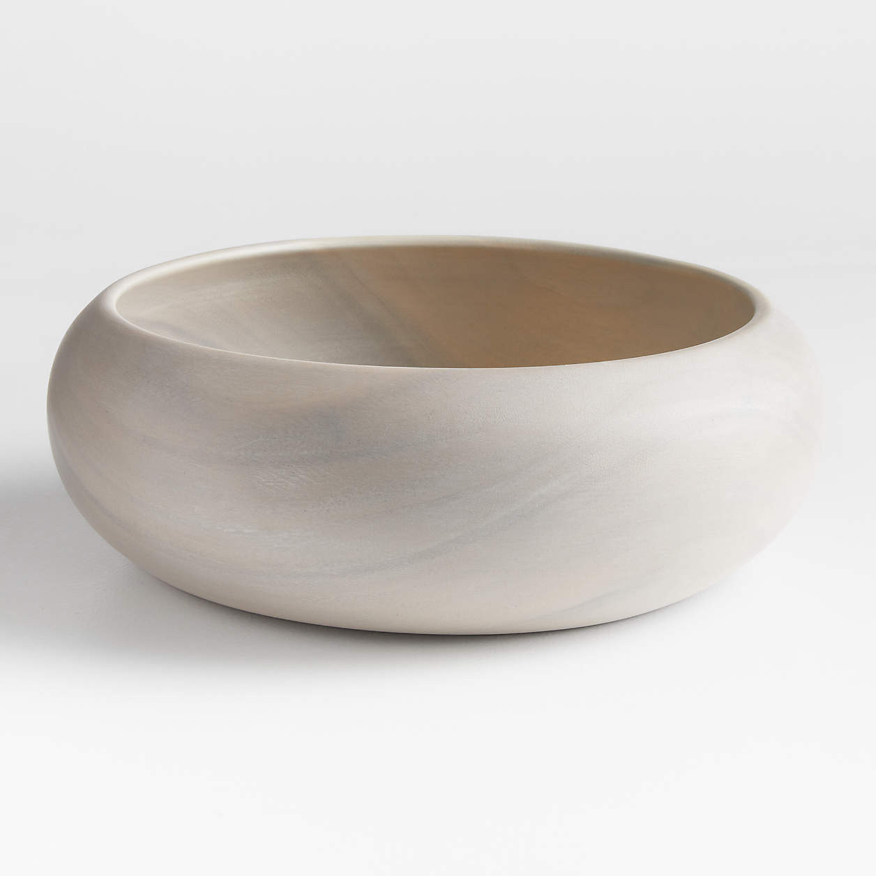 Tondo 14" Acacia Wood Salad Serving Bowl + Reviews | Crate & Barrel | Crate & Barrel
