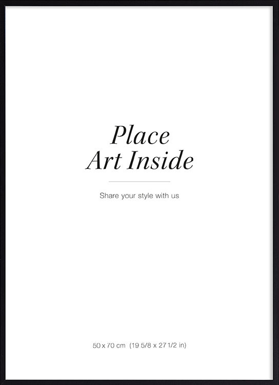 Black picture frame, 20' x 28' in | Desenio