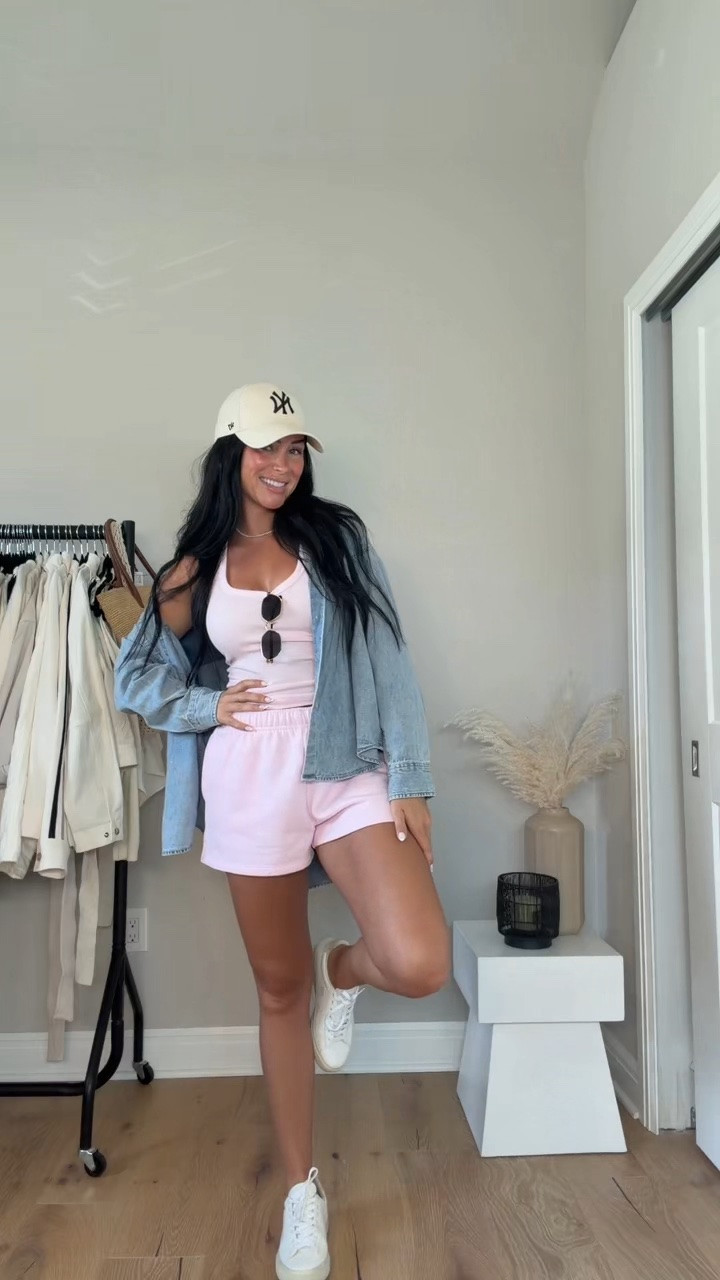 The perfect everyday outfit for travel days, errands, or grabbing coffee 🌸

I’ll have all the details on my LTK✨
My sizing: 5’7, 145lbs, 32DD
Wearing: XS button-up, S tank, M shorts

@Aritzia Aritzia outfit, casual outfit, comfy outfit, travel outfit, airport outfit, everyday outfit, effortless style, casual chic, elevated basics, Aritzia staples, neutral outfit, summer layering, denim button up, tank top outfit, comfy shorts outfit, clean girl style, everyday fashion, weekend outfit, running errands outfit, travel day look, capsule wardrobe, closet staples, relaxed outfit, Veja sneakers, Amazon hat, summer casual outfit, easy outfit formula, minimalist style, chic casual outfit, warm weather outfit, outfit inspo, everyday style, comfortable fashion, neutral fashion, Aritzia basics, laid back style, simple outfit ideas, casual summer outfit, off duty look, travel style, summer outfit inspo