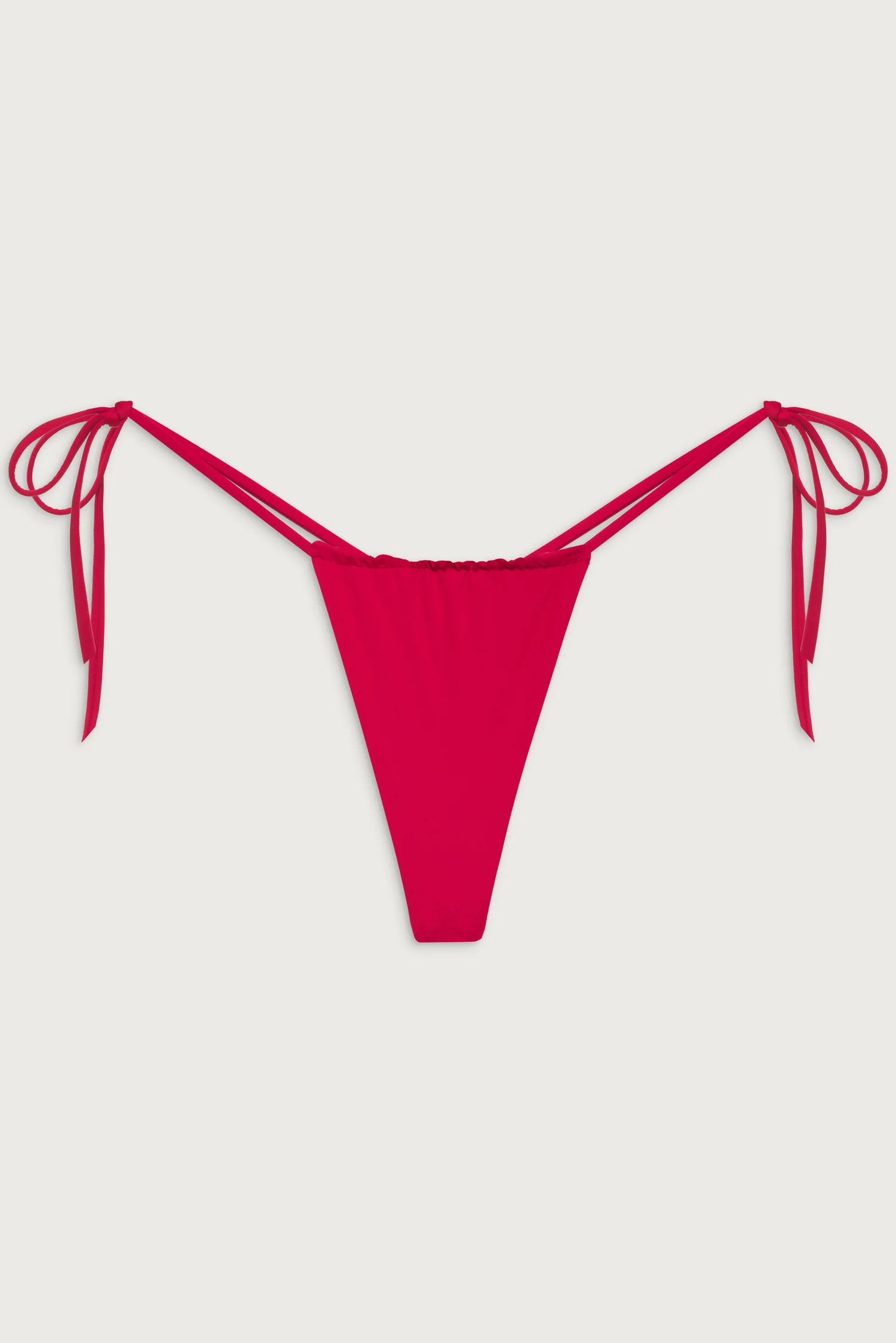 Tia String Bikini Bottom - True Red | Frankies Bikinis