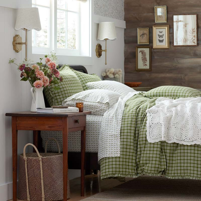 Classic Plaids Yarn-Dyed Cotton Duvet Cover - Henri Plaid, Full | The Company Store