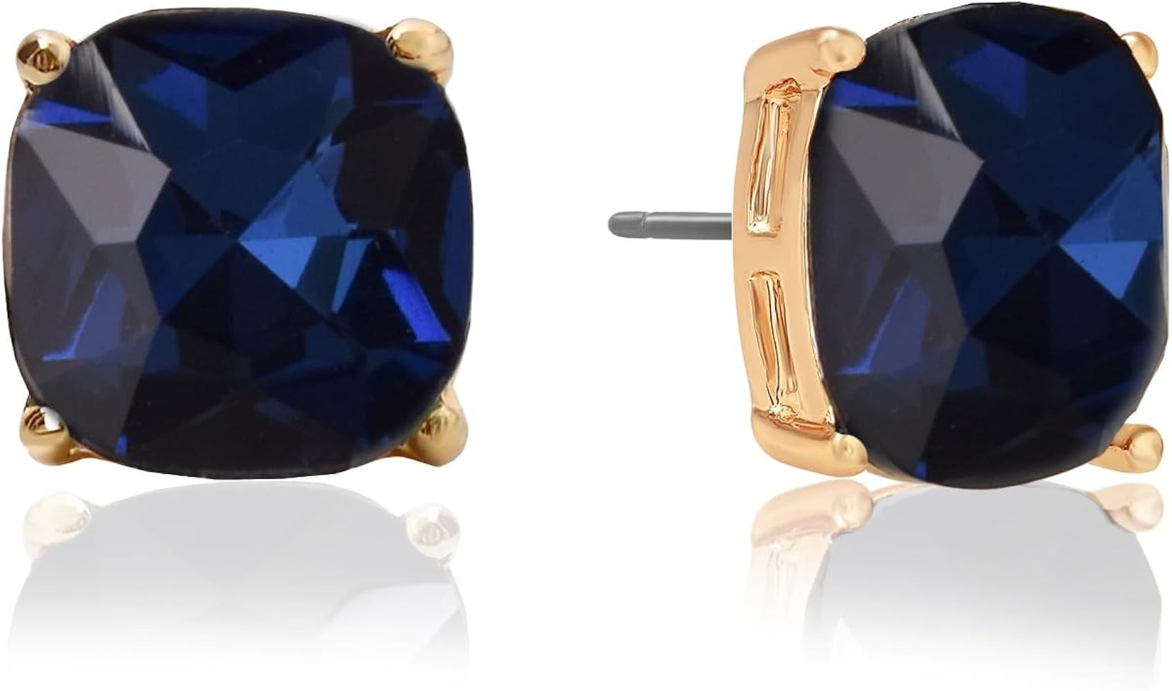 Large Square Stud Earrings for Women - Big Sparkly Rhinestone Stud Earrings, Hypoallergenic and S... | Amazon (US)