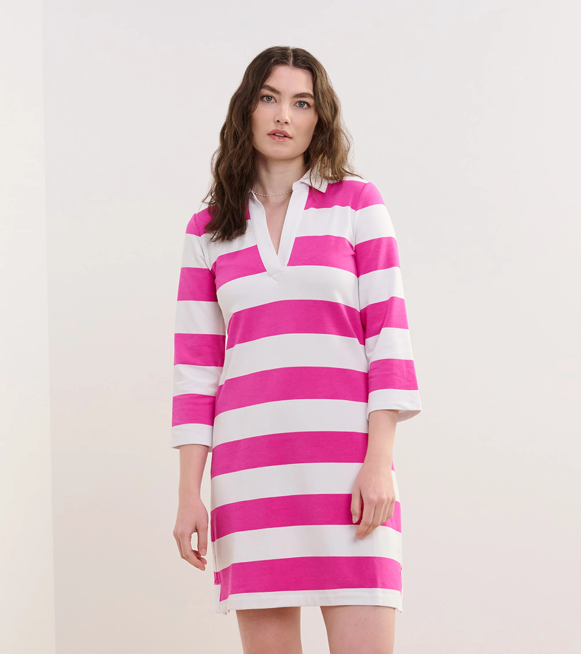 Taylor Dress - Preppy Pink Stripes | Hatley