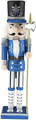 Clever Creations Blue Soldier 15 Inch Traditional Wooden Nutcracker, Festive Christmas Décor for She | Amazon (US)