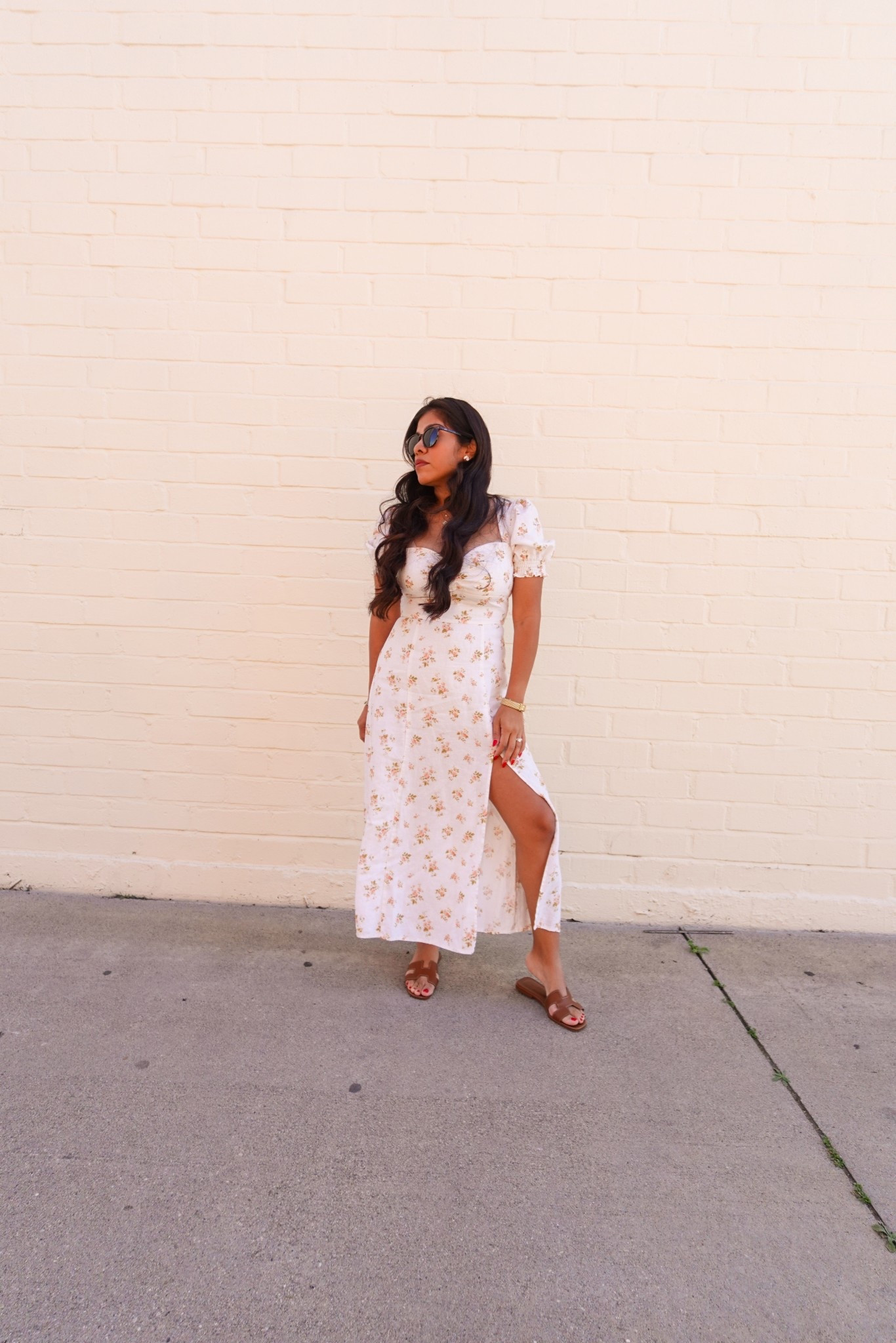 Outfit of the Day Details:

Dress- Old reformation dress. I’ve linked similar styles.
Sandals - Hermes. I linked some budget friendly version 
Sunglasses- Amazon
Earrings- Nadri

#LTKootd #LTKgrwm #LTKPetite