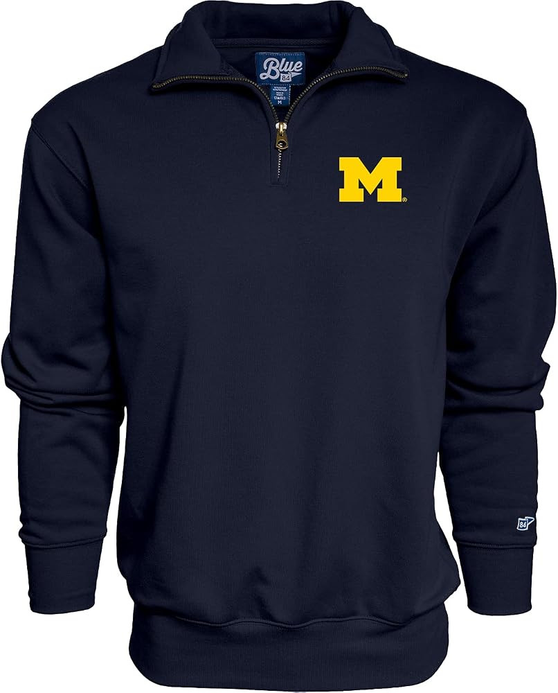 Blue 84 NCAA mens Quarter Zip Sweatshirt Icon | Amazon (US)