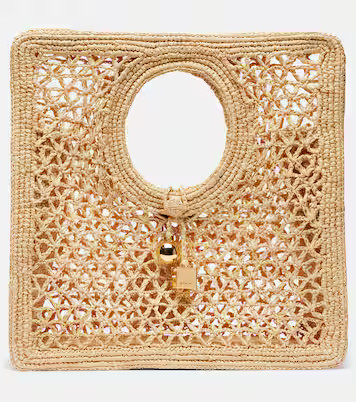 Spiaggia Small raffia tote bag | Mytheresa (US/CA)