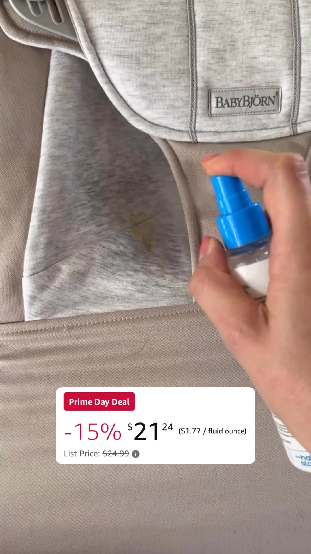 Amazon prime day deal - miss messy mouth’s stain remover spray 🙌🏼

#LTKFamily #LTKSaleAlert #LTKHome