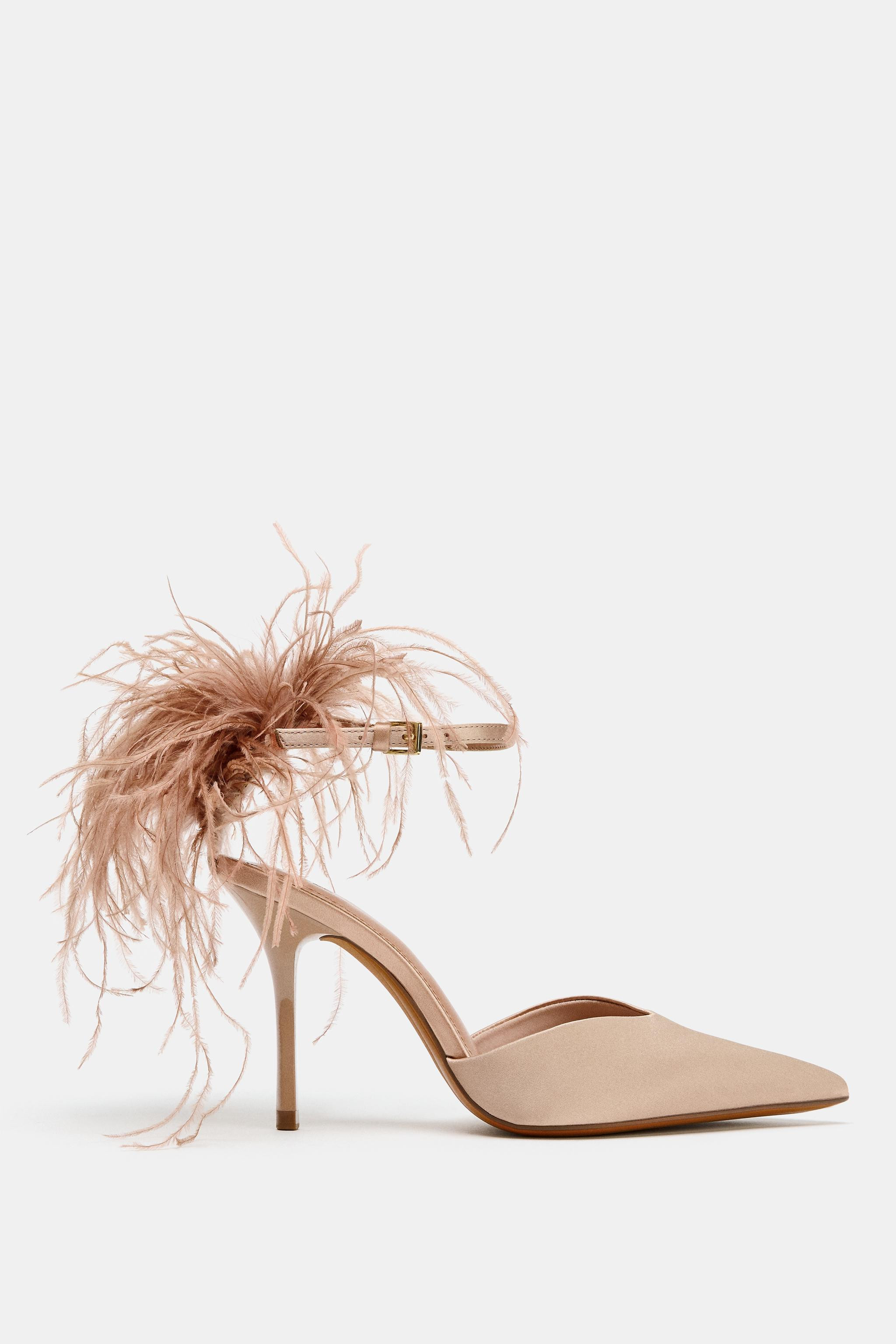 FEATHER HIGH HEELS | Zara UK