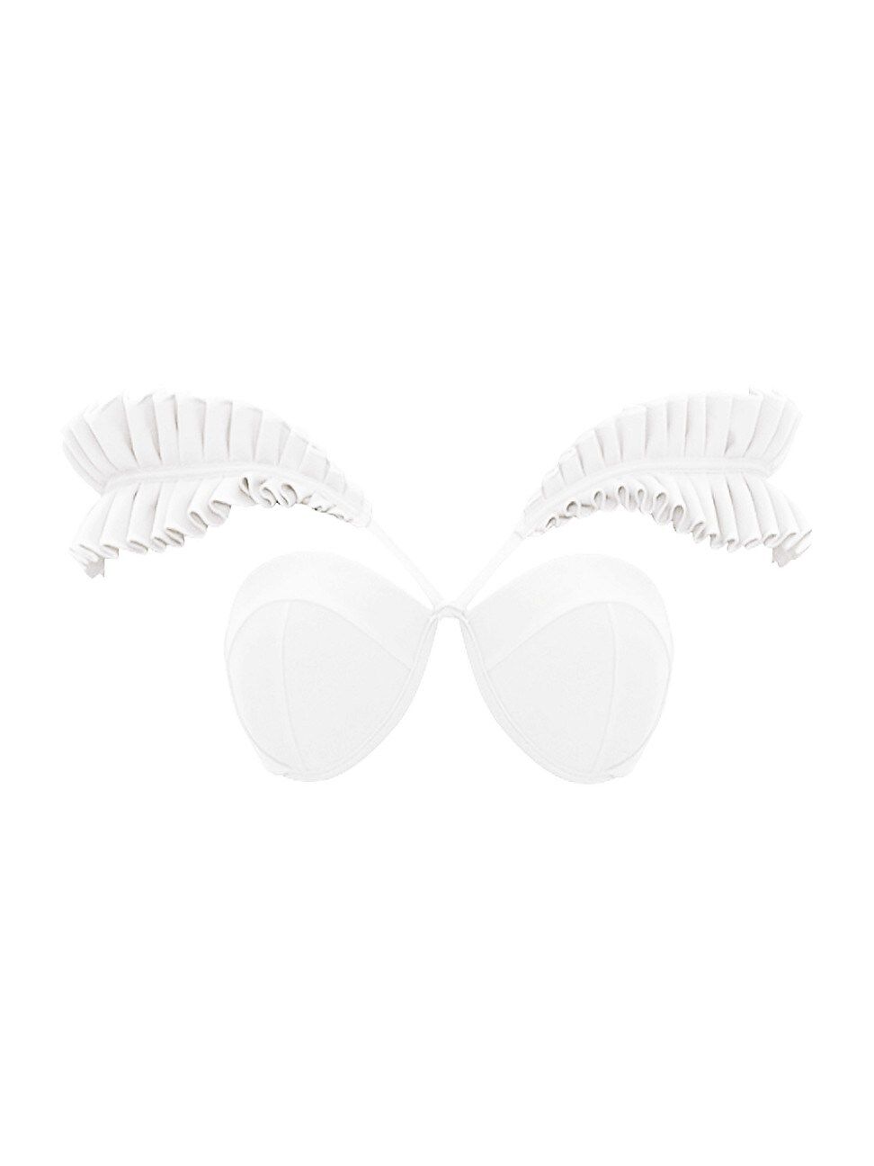 Andrea Iyamah Mulan Ruffle Bikini Top | Saks Fifth Avenue