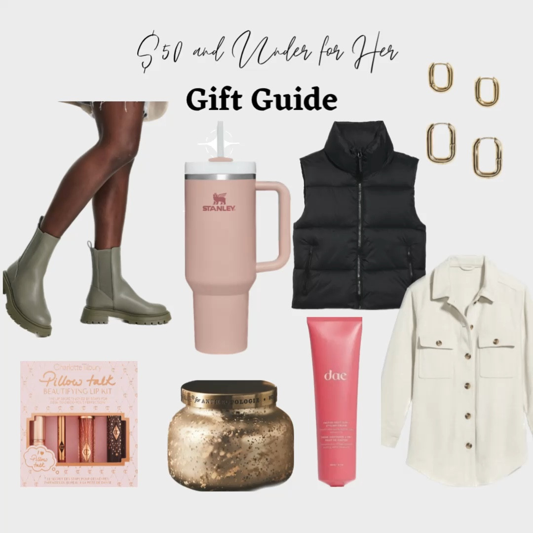 holiday gift guide, Christmas gift, under $50 gifts, gold earrings, Chelsea boots, best of beauty, Sephora favorites, Capri blue volcano, anthro candle, best gifts 

#LTKGiftGuide #LTKHoliday #LTKCyberweek