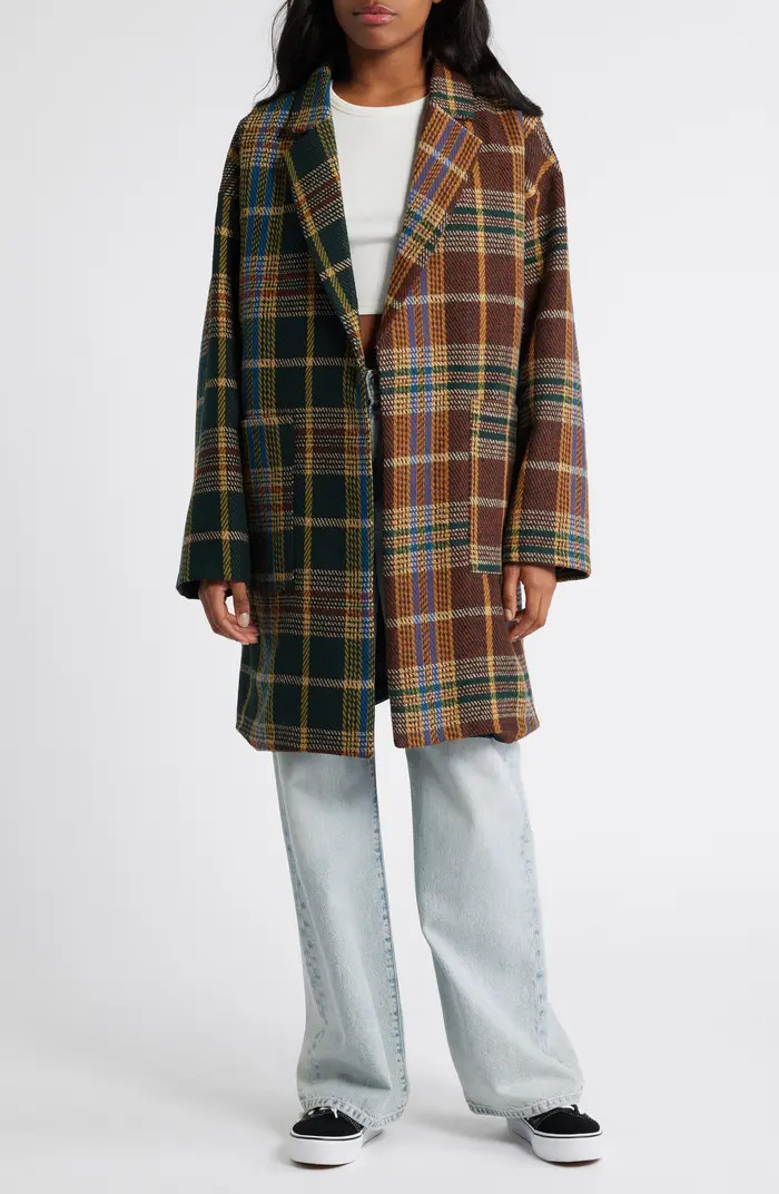 Dressed in Lala Scorpio Mixed Plaid Coat | Nordstrom | Nordstrom