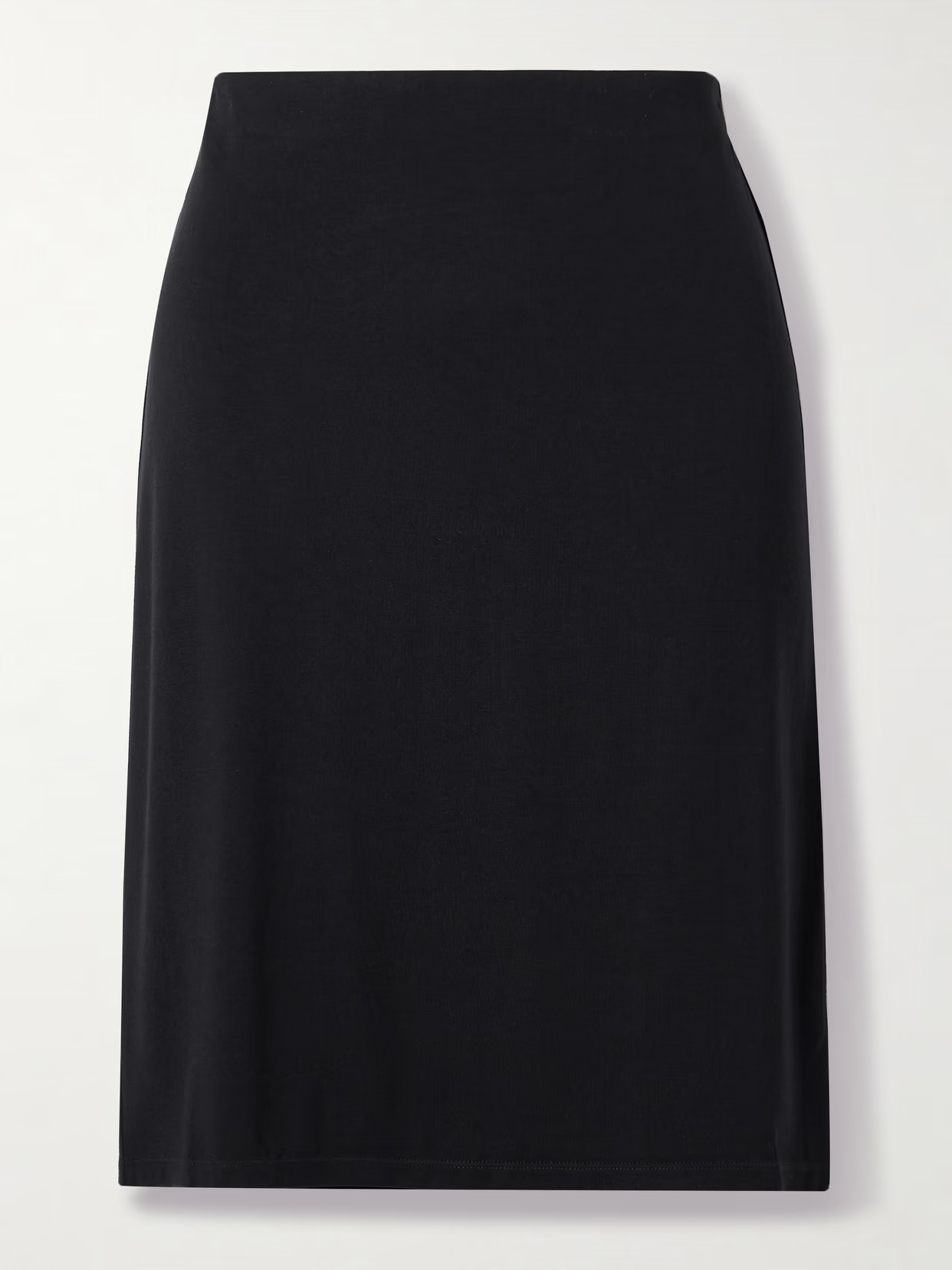 SKIMS - Smooth Layers Jersey Skirt - Obsidian | NET-A-PORTER (US)