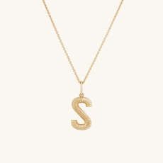 Bold Letter Pendant Necklace in Gold Vermeil | Mejuri | Mejuri (Global)