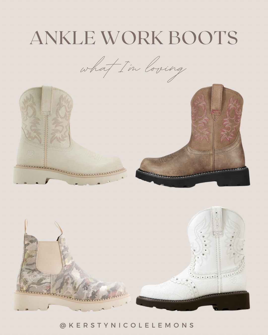 Loving these workboots!

Trying to decide which pair I want?!! I love them all! 

#LTKStyleTip #LTKShoeCrush #LTKWorkwear