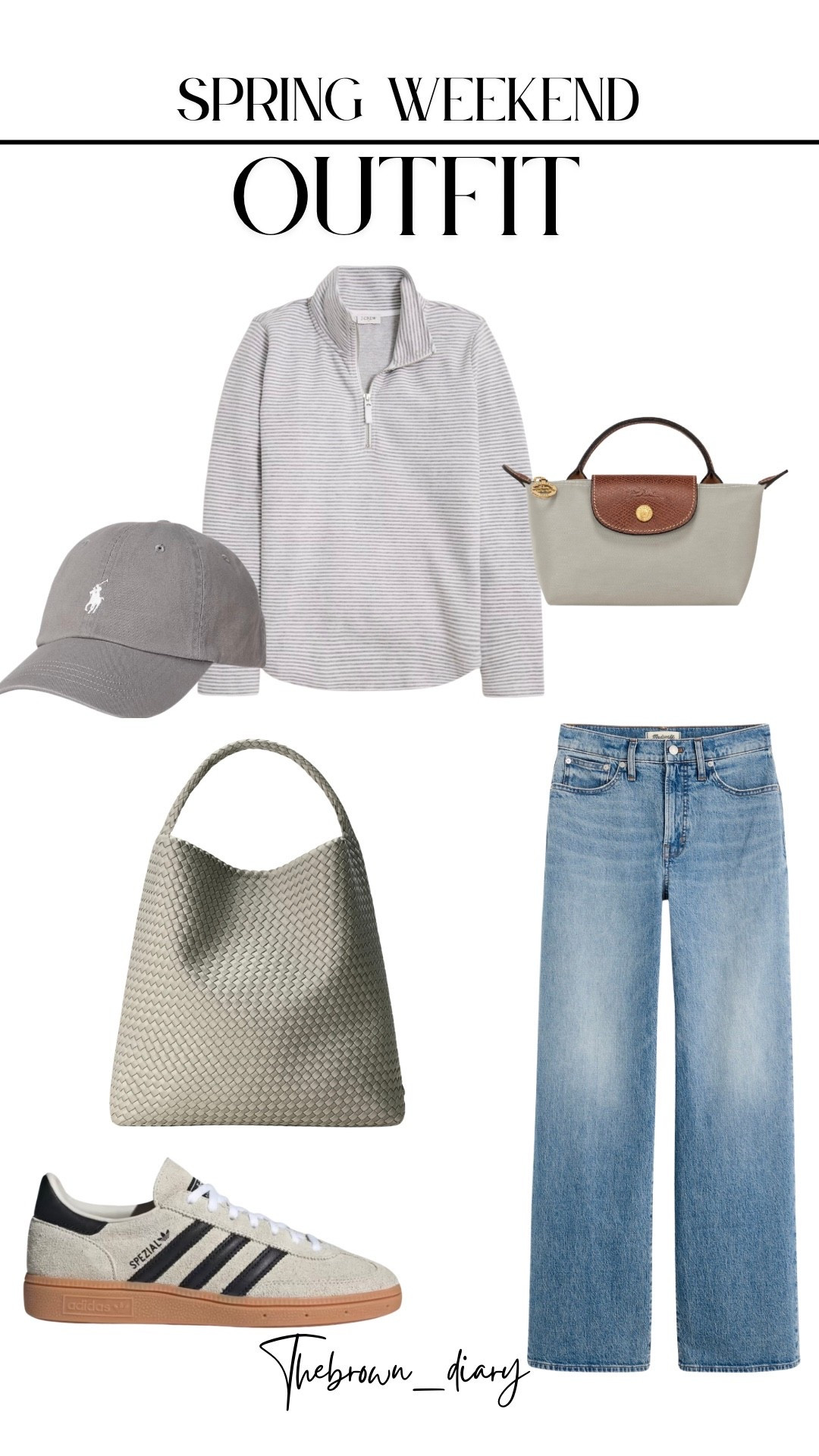 Spring Weekend outfit inspo 
Jcrew, polo, Madewell, LongChamp


#LTKMidsize #LTKootd #LTKOver40
