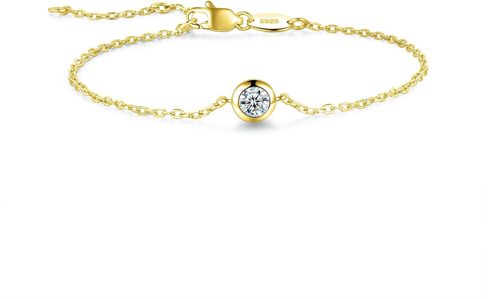Moissanite Tennis Bracelet, Lab Created Diamond Bracelet, 925 Sterling Silver Bracelets for Women... | Amazon (US)