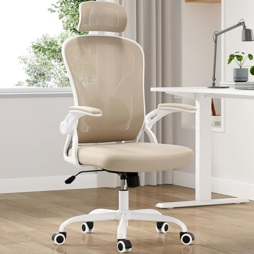 Amazon.com: Farini Ergonomic Office Chair, Home Office Desk Chair with Headrest, High Back Swivel... | Amazon (US)