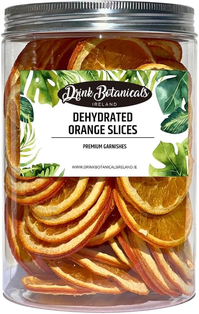 Dehydrated Dried Orange Slices | Wheels | 55 + Servings Approx | 100% Natural | For Cocktails, Wr... | Amazon (US)