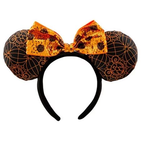 Disney Parks Minnie Orange and Black Halloween Ears Headband New with Tag | Walmart (US)
