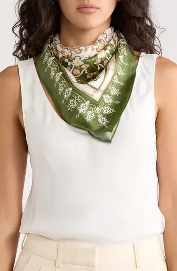 Ted Baker London Printed Silk Square Scarf | Nordstromrack | Nordstrom Rack