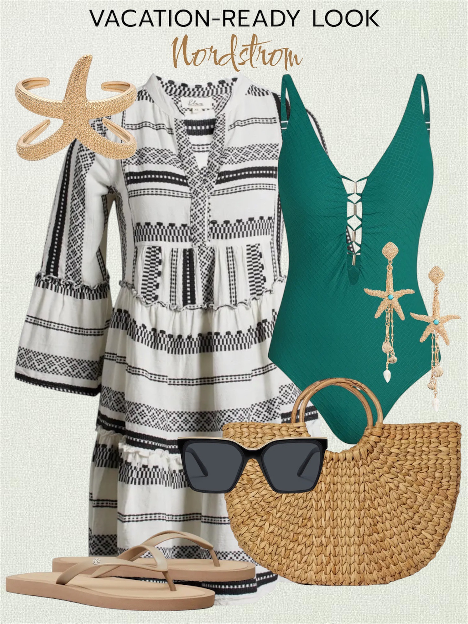 Nordstrom vacation-ready look | Vacation outfits beach | resort wear | one piece swim  
#LTKSwim

#LTKSeasonal #LTKootd #LTKTravel