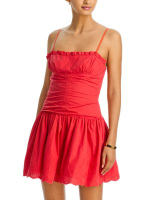 Aqua Poplin Mini Dress - Exclusive | Bloomingdale's (US)