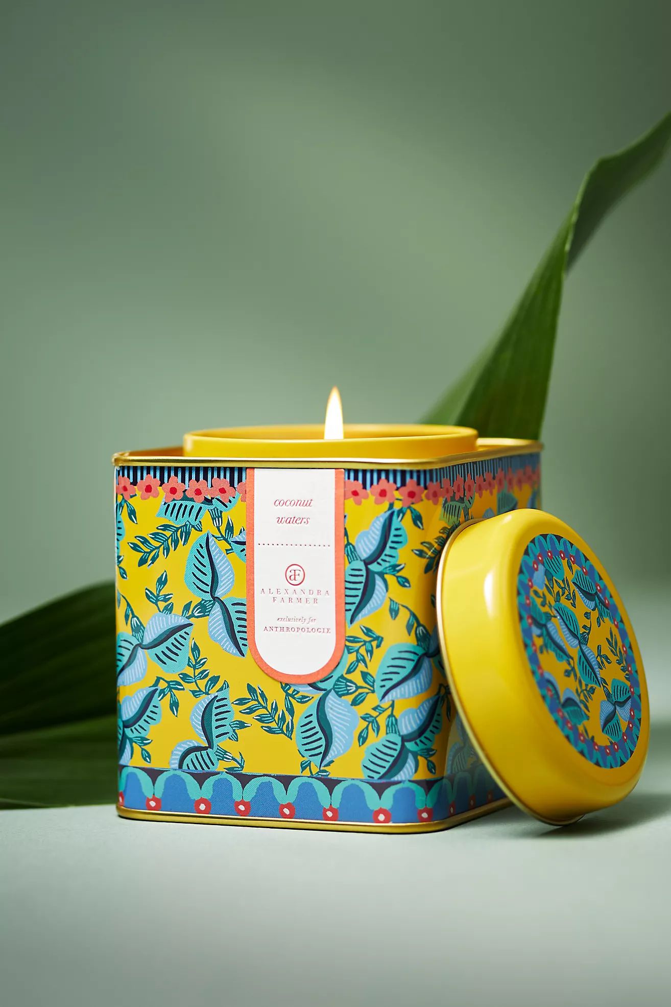 Alexandra Farmer The Flock Fresh Coconut Waters Tin Candle | Anthropologie (US)