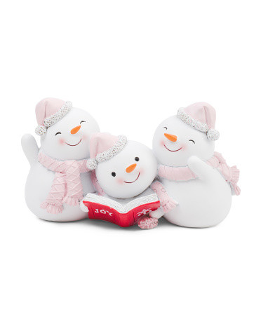 11.5in Three Snowman Reading | Pillows & Decor | Marshalls | Marshalls