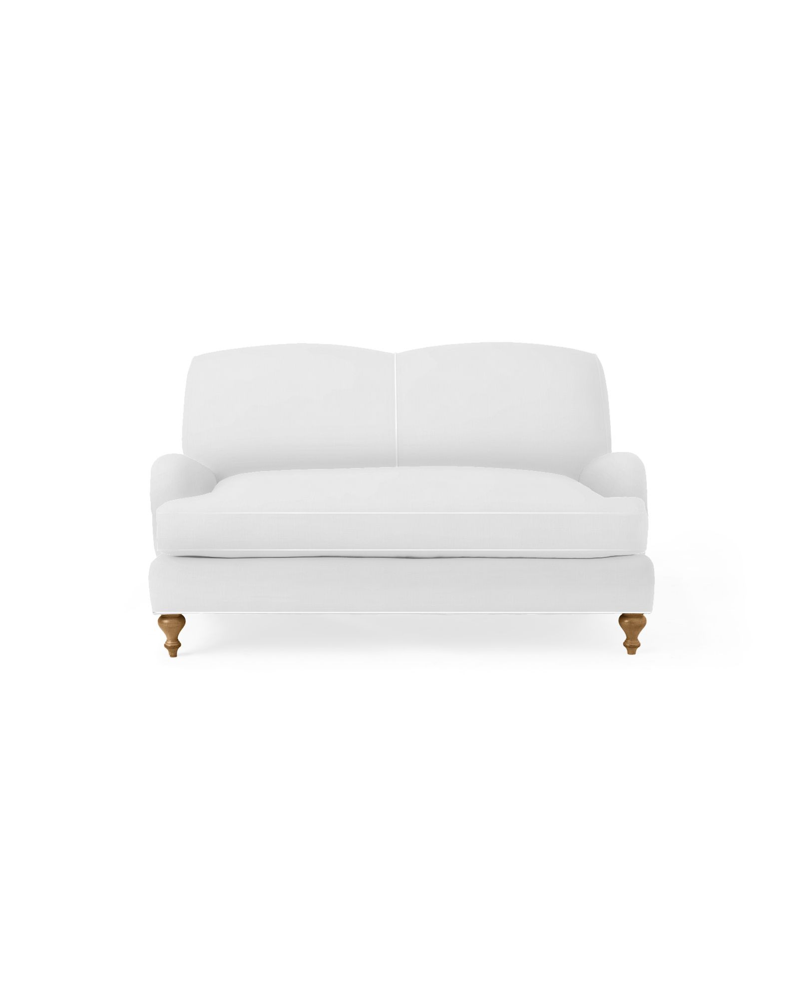 Miramar English Roll Arm Loveseat | Serena and Lily