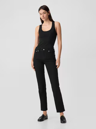 Mid Rise Classic Straight Jeans | Gap Factory