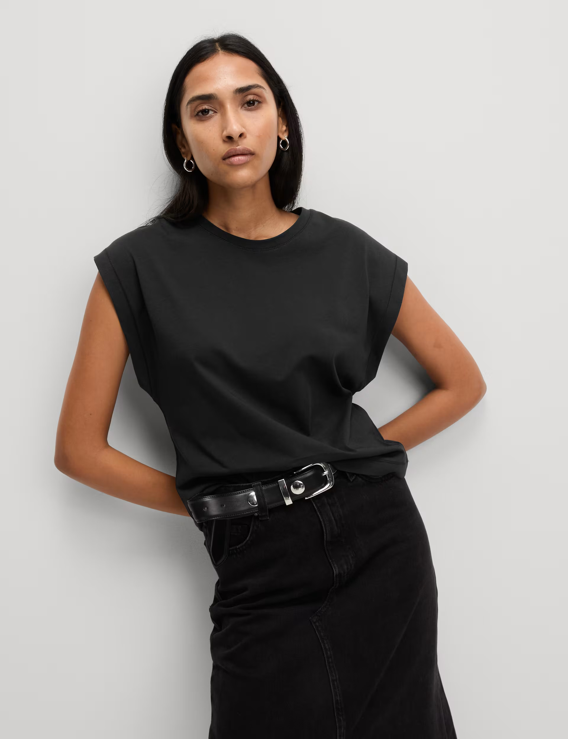 Pure Cotton Oversized Cap Sleeve T-Shirt | Marks & Spencer (UK)