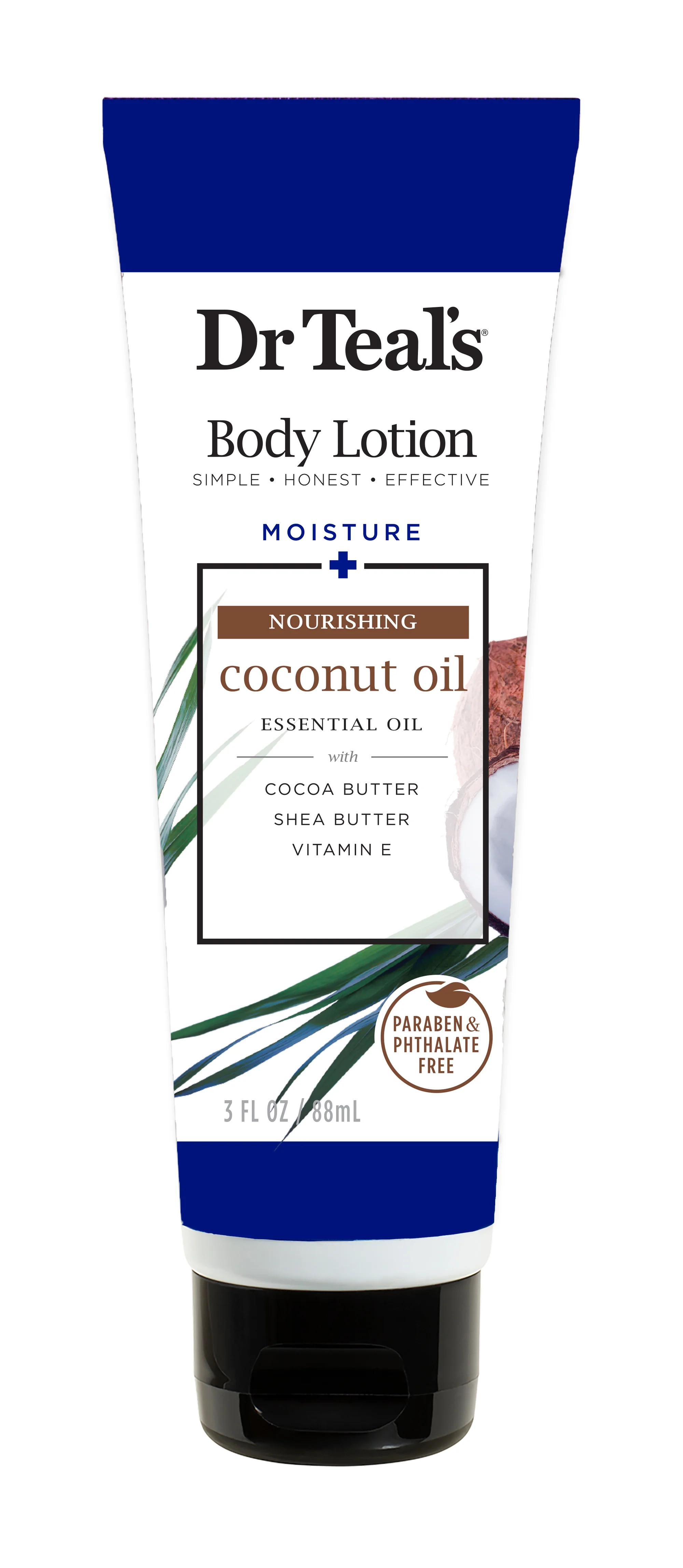 Dr Teal's Nourishing Coconut Oil Body Lotion, 3 Oz. | Walmart (US)