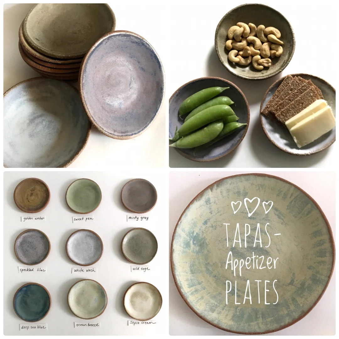 Ceramic Tapas Plates. Small Appetizer Plates. Made to Order. Mix and Match Dishes. Food Photograp... | Etsy (US)