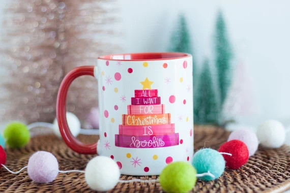 Read the full title
    All I Want For Christmas is Books Ceramic Mug, 11 oz, Bookish, Bookstagra... | Etsy (US)
