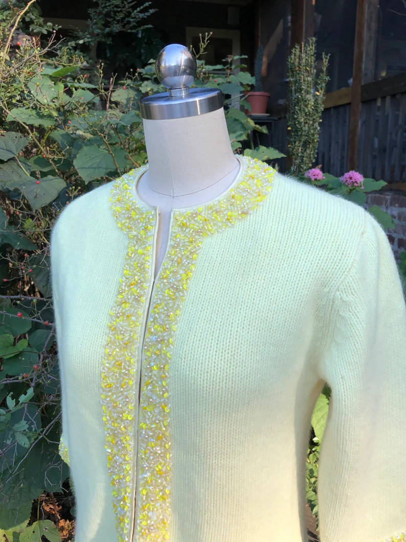 RARE 50's CARDIGANS/Vintage Pinup Cardigans/Beaded Cardigans/50's Cardigans/Pinup Sweaters/Pinup ... | Etsy (US)