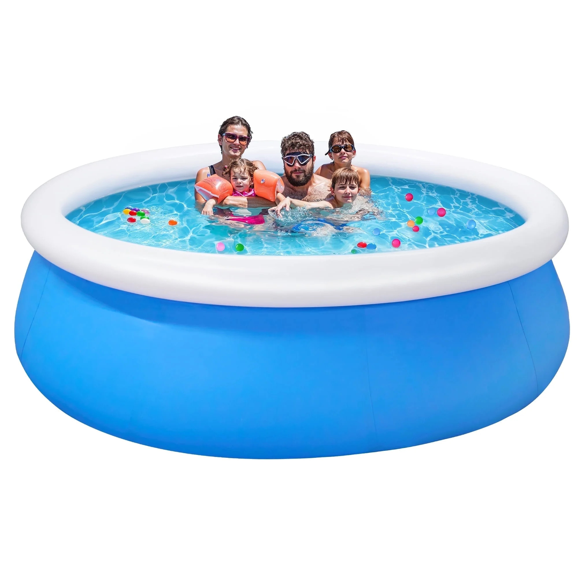 Naipo 10ft x 28in Inflatable Swimming Pool Above Ground Family Pool   for Kids & Adults  Puncture... | Walmart (US)