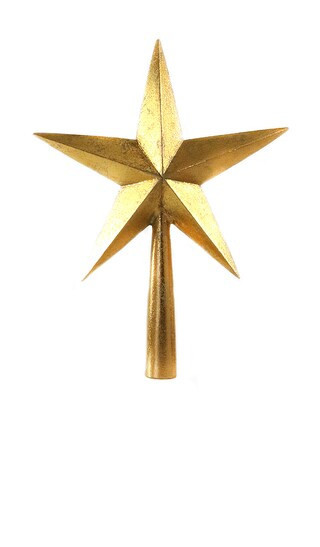 Cody Foster & Co Heritage Star Tree Topper in Metallic Gold. | Revolve Clothing (Global)