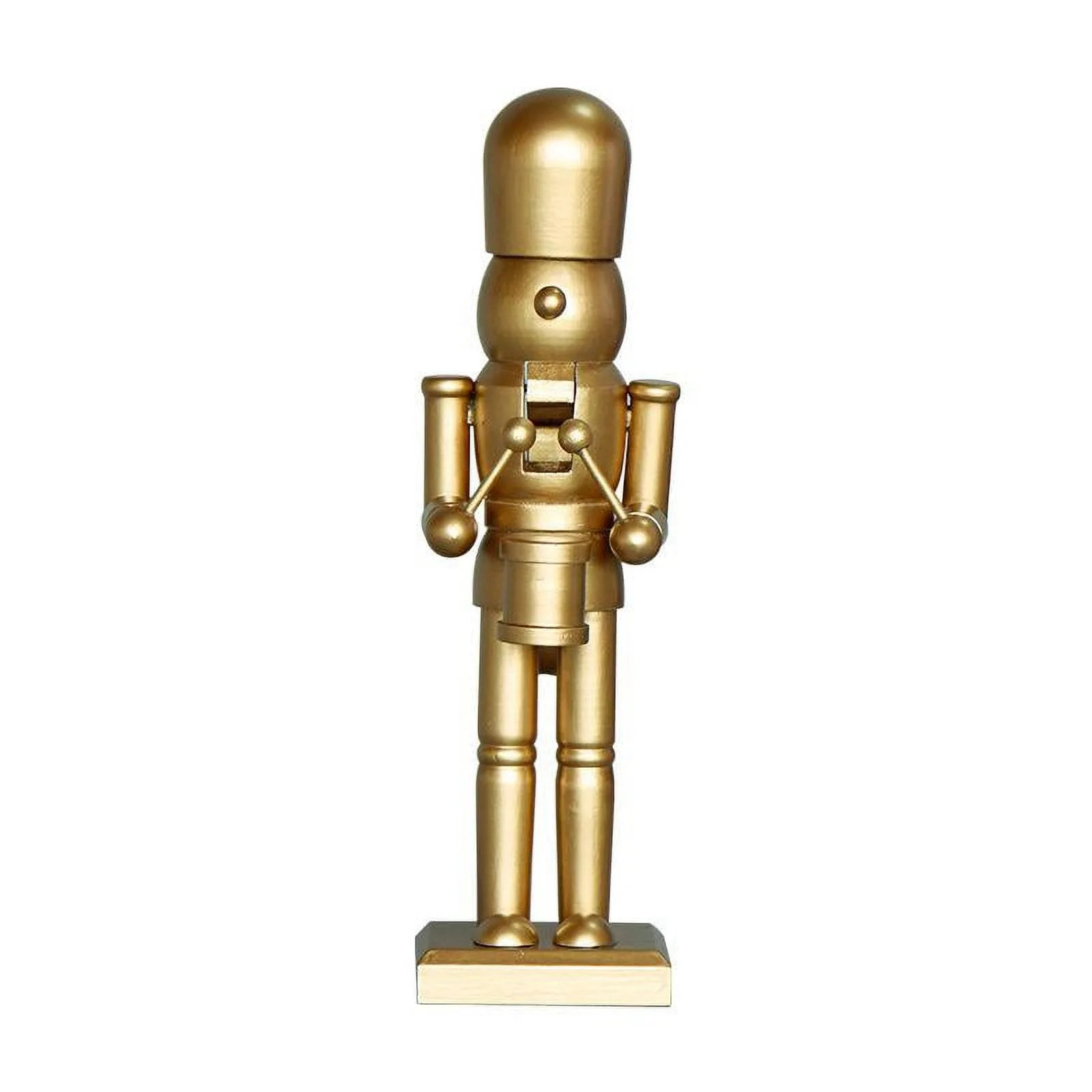 25cm Golden Wood Nutcracker Soldier Drummer Handmade | Walmart (US)