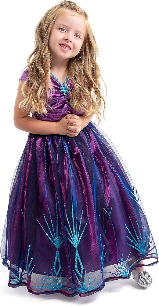 Little Adventures Purple Ice Princess Dress Up Costume - Machine Washable Child Pretend Play and ... | Amazon (US)