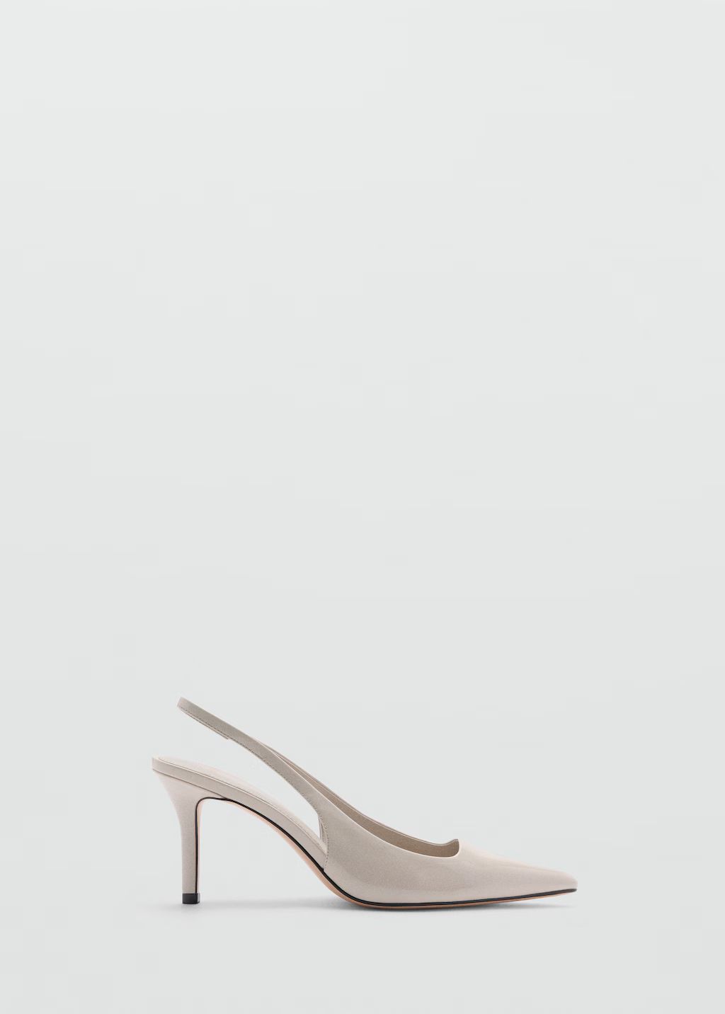 Patent leather-effect heeled shoes | MANGO (UK)